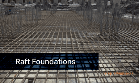 temperature control concrete for raft foundations