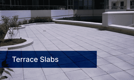 fiber reinforced concrete for terrace slabs