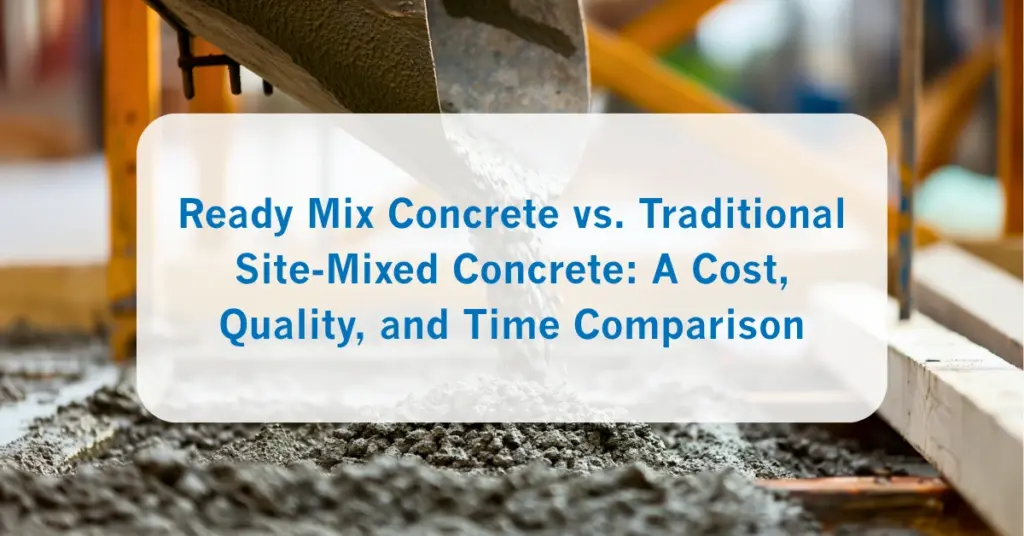 Ready Mix Concrete vs. Traditional Site-Mixed Concrete_ A Cost, Quality, and Time Comparison